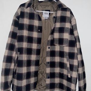 Zara padded overshirt/shacket. Only worn once.